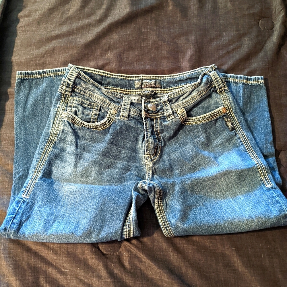 Silver Capri pants